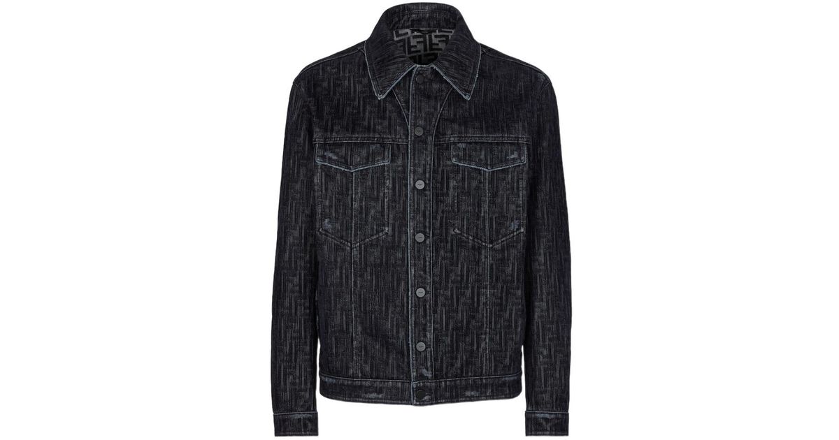Oversized Button Up Pleated Back Western Jacket: Black