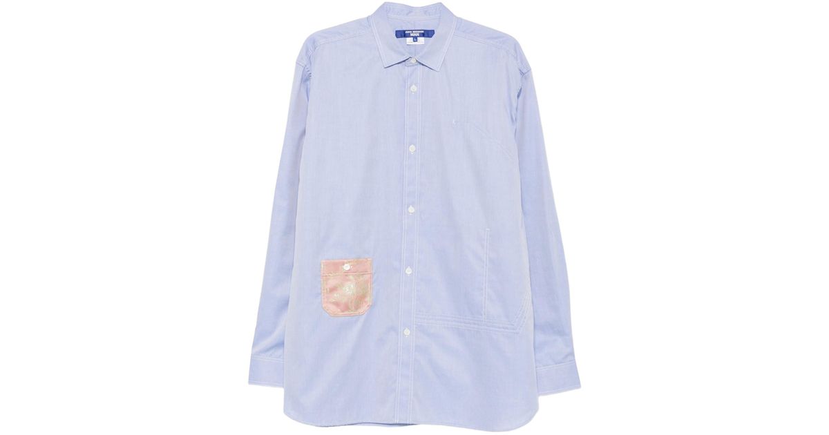 Junya Watanabe Long Sleeve Shirt in Blue for Men | Lyst