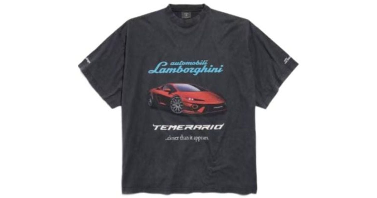 Balenciaga X Automobili Lamborghini Oversized T-Shirt for