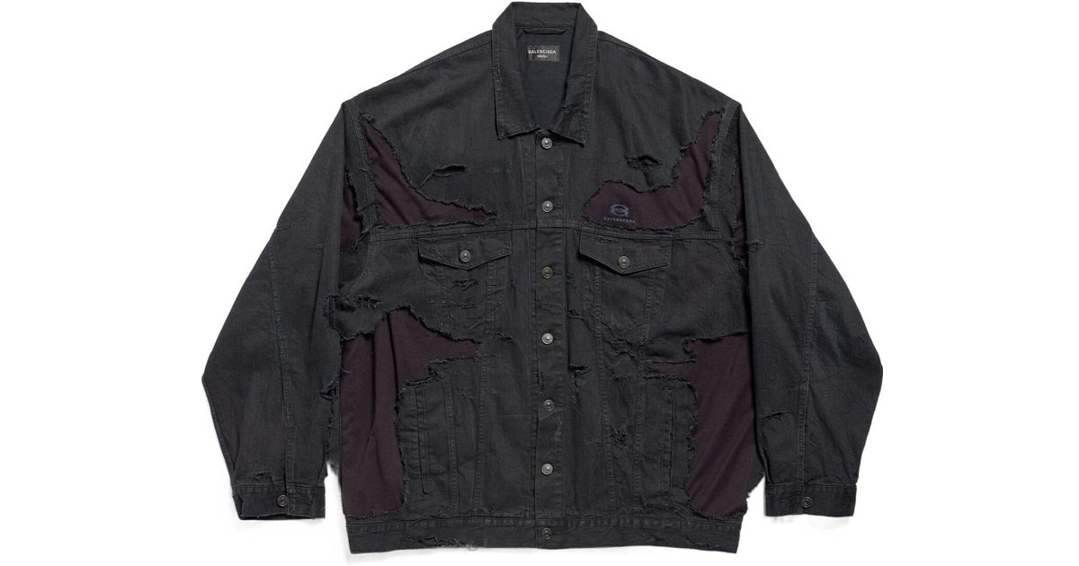 Balenciaga Unity Sports Icon Patchwork Jacket in Blue for Men | Lyst