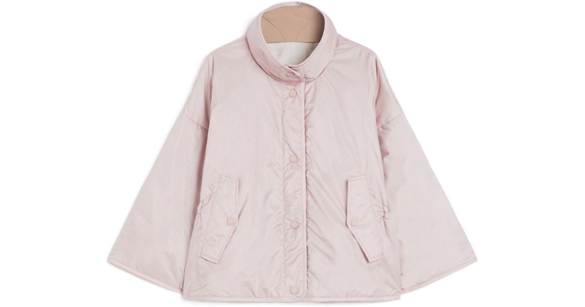 Weekend by Maxmara Reversible Water-Repellent Canvas Jacket in Pink ...