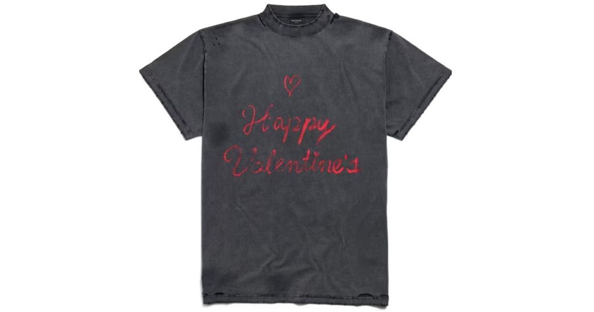 25ss BALENCIAGA LIPSTICK VALENTINES Tシャツ balenciaga-1048-Lipstick-