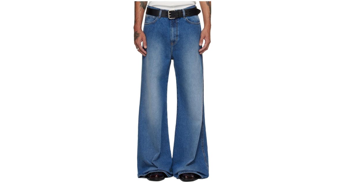 Lu'u Dan Belt Loop Jeans in Blue for Men | Lyst
