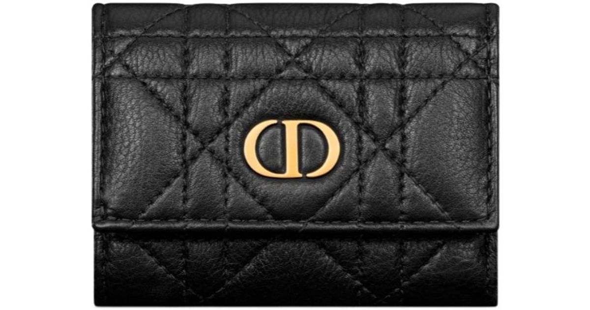 Dior Caro Veronia Wallet in Black | Lyst UK
