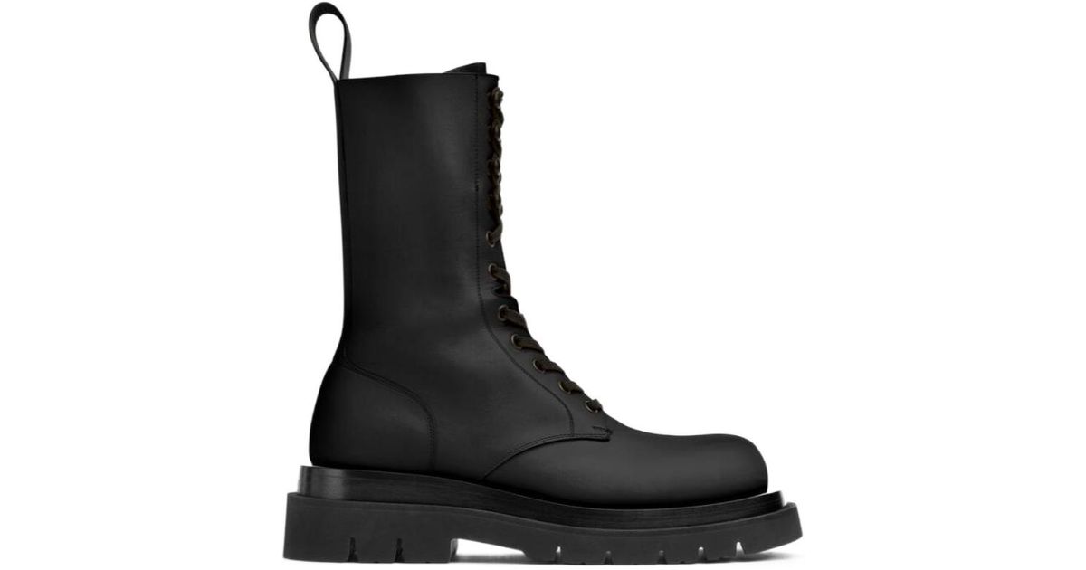 bv lug leather ankle boots