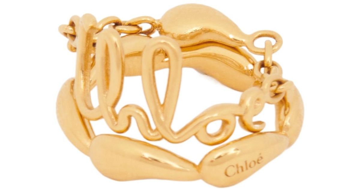 Chloé Chloé The Chloé Iconic Ring in Metallic | Lyst