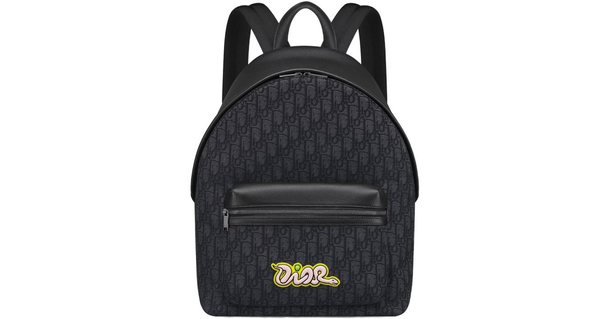 Dior And Kaws Rider 2.0 Zipped Backpack in Black for Men | Lyst