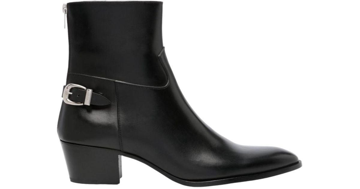 CELINE Back Buckle Zipped Jacno ヒールブーツ43 CELINE Back Buckle Zipped Jacno ヒールブーツ43 中古・古着通販