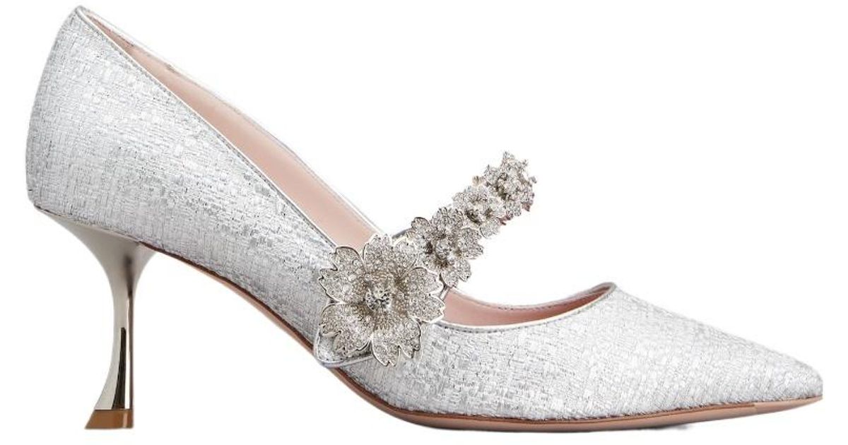 roger vivier white heels