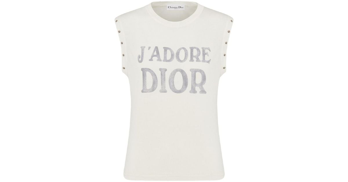 Dior J'Adore Tank Top in White | Lyst