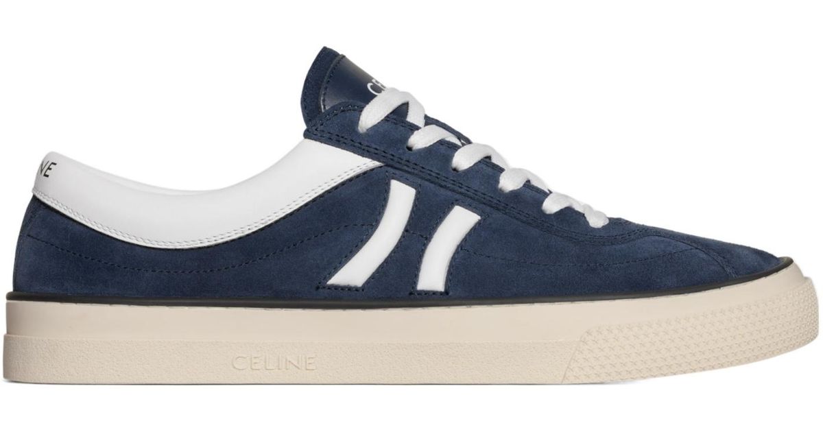 Celine Sunset Low Lace-Up Sneaker in Blue for Men | Lyst