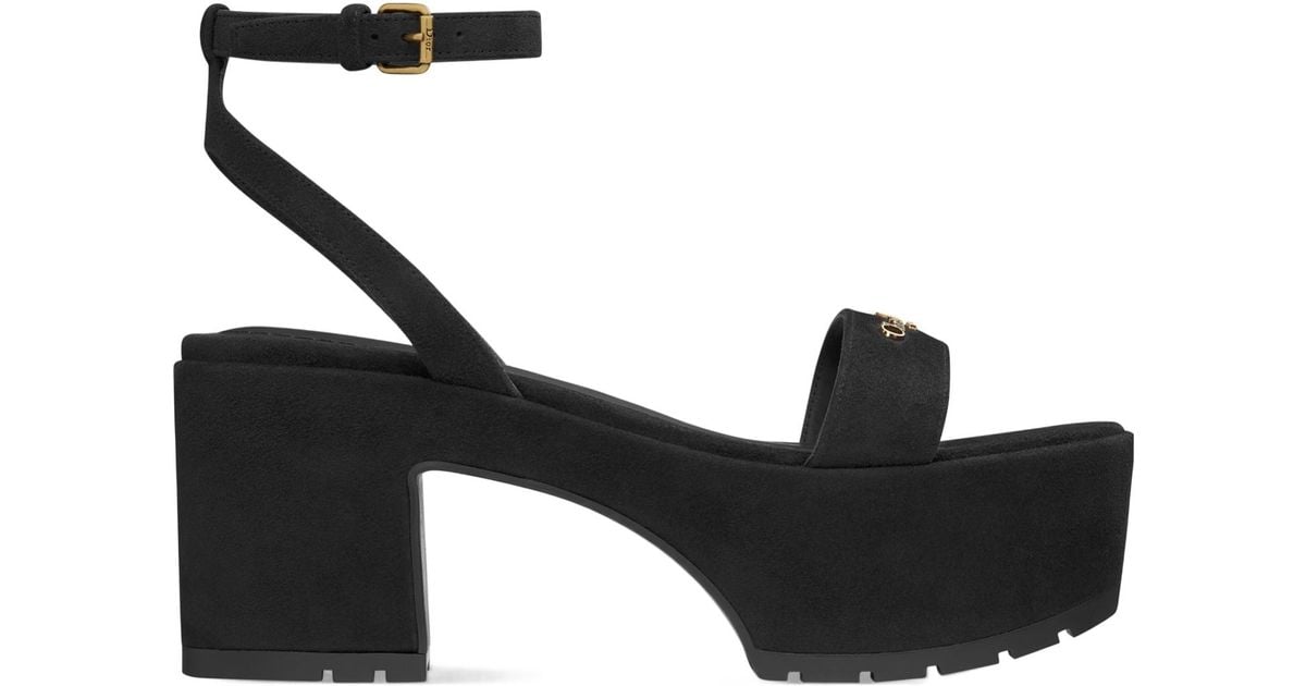 Dior Christian D-Lane Platform Sandals in Black | Lyst