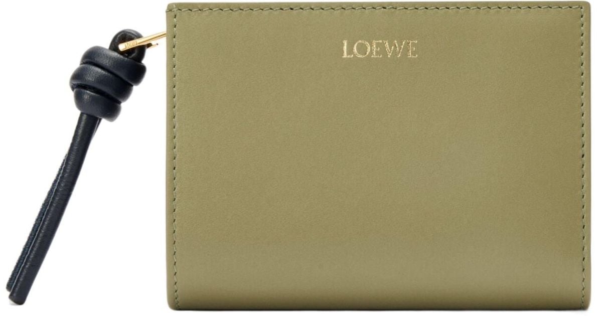 LOEWE KNOT COMPACT WALLET オリーブグリーン s-l400.jpg