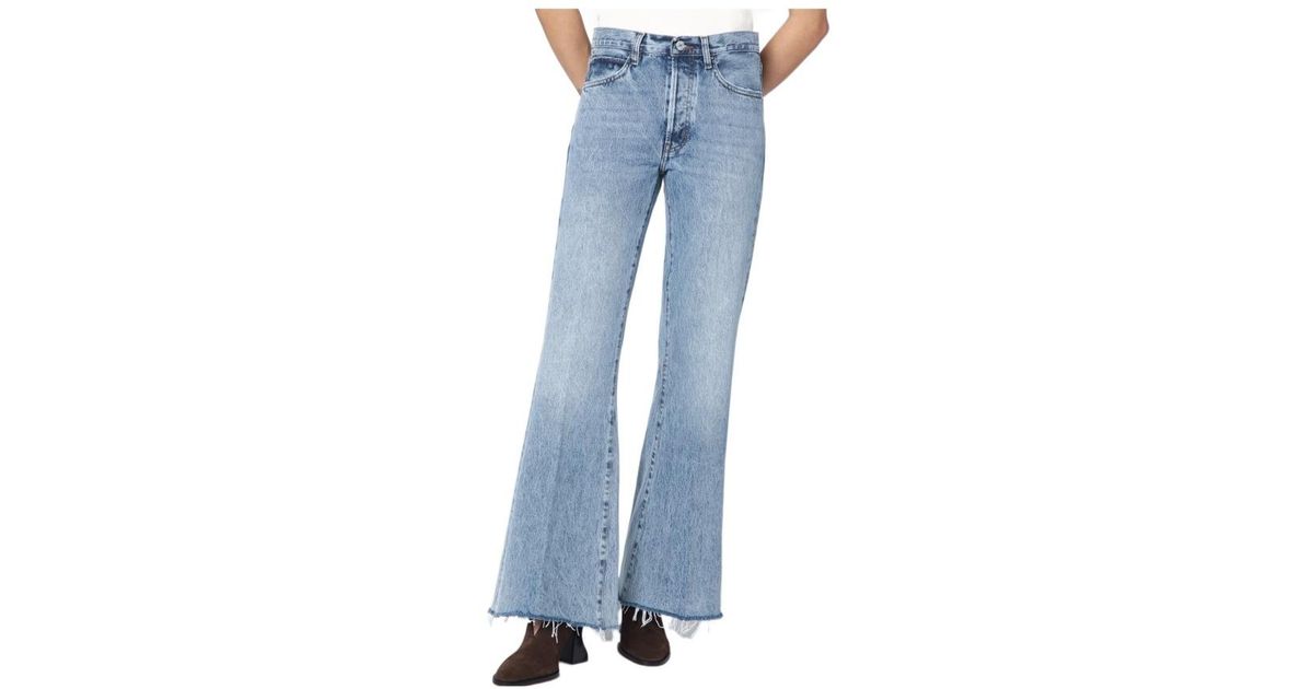 ボトムスその他 Frame Wide-leg The Lax jeans with washed effect FRAME Wide-Leg The Lax Jeans With Washed Effect in Blue | Lyst