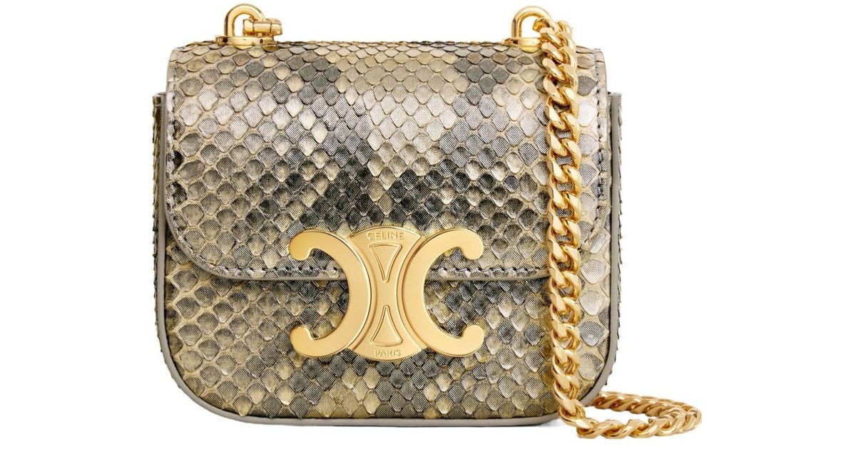 Celine Mini Chain Claude in Natural | Lyst