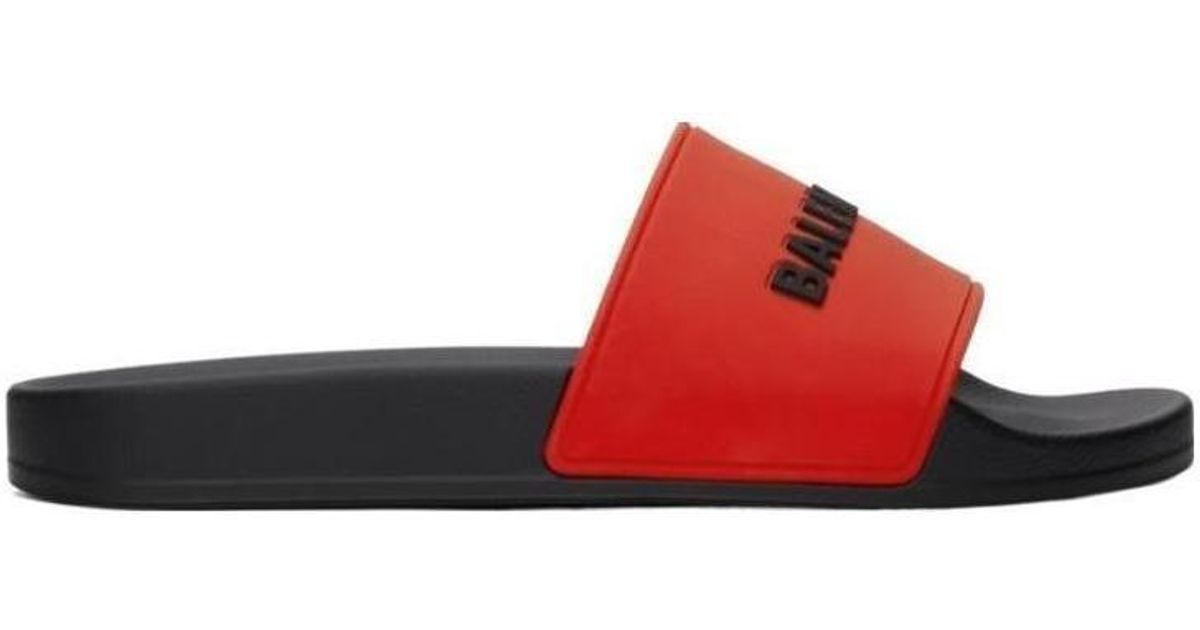 mens balenciaga flip flops