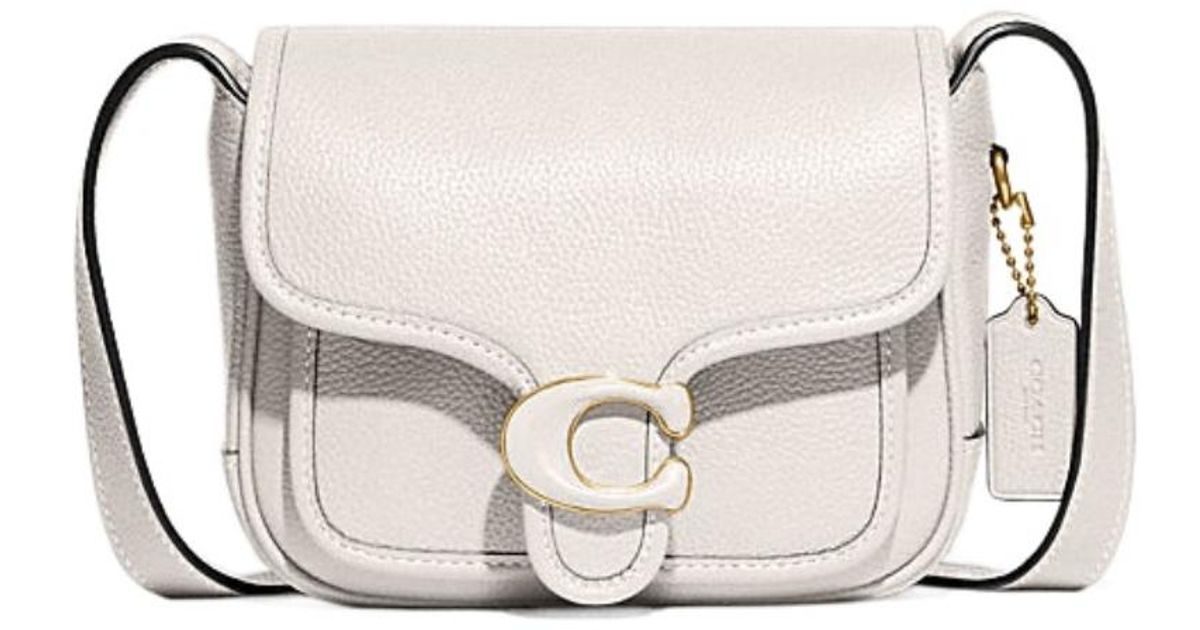 COACH Tabby Messenger 19 Shoulder Bag in Natural | Lyst