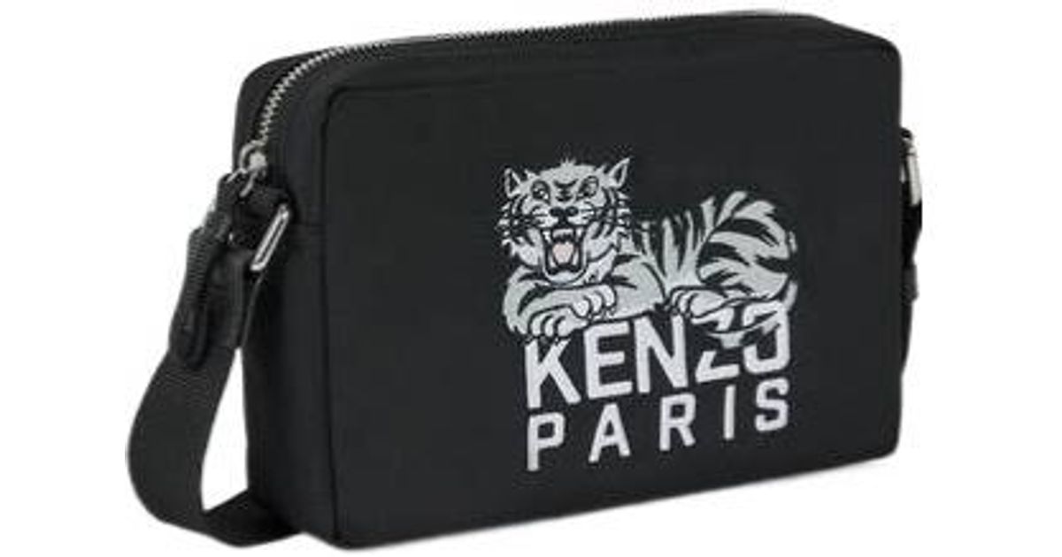 KENZO Happy Tiger Crossbody Bag in Black for Men | Lyst