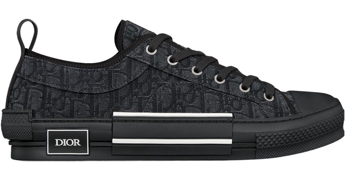 dior-b23-low-cut-sneakers-in-black-for-men-lyst