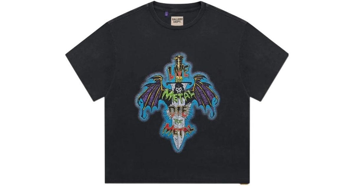 GALLERY DEPT. Graphic Print T-Shirt in Black for Men | Lyst