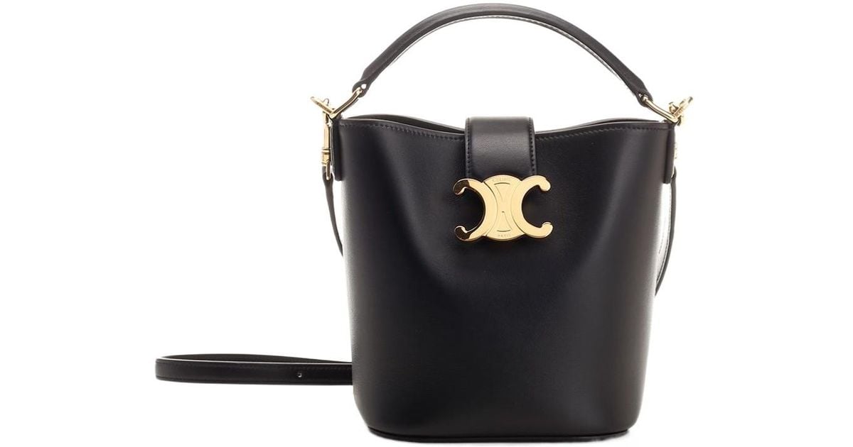 Celine Mini Bucket Louise in Black | Lyst