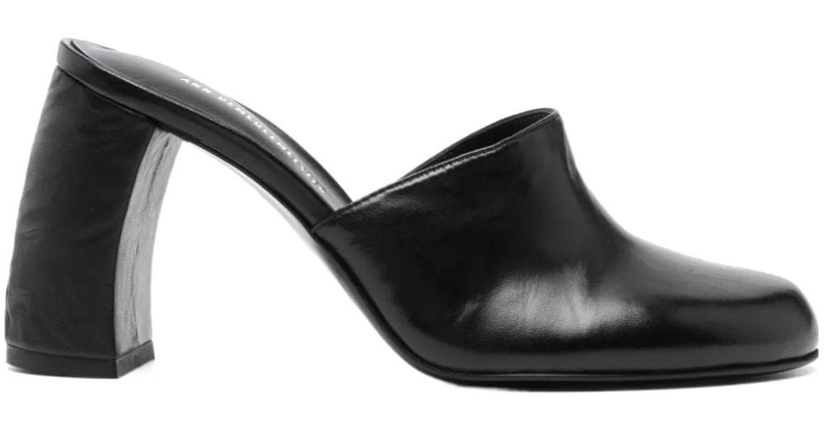 Ann Demeulemeester 90Mm Stephy Mules in Black | Lyst