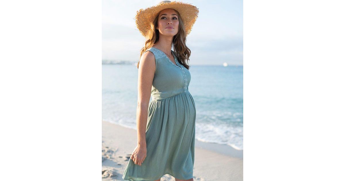 boho nursing dress