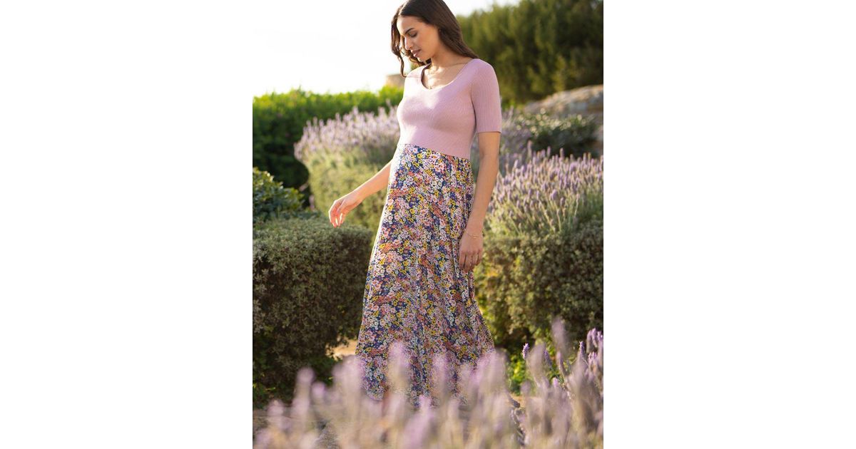 Seraphine Dusty Pink Floral Maternity & Nursing Maxi Dress in White Lyst