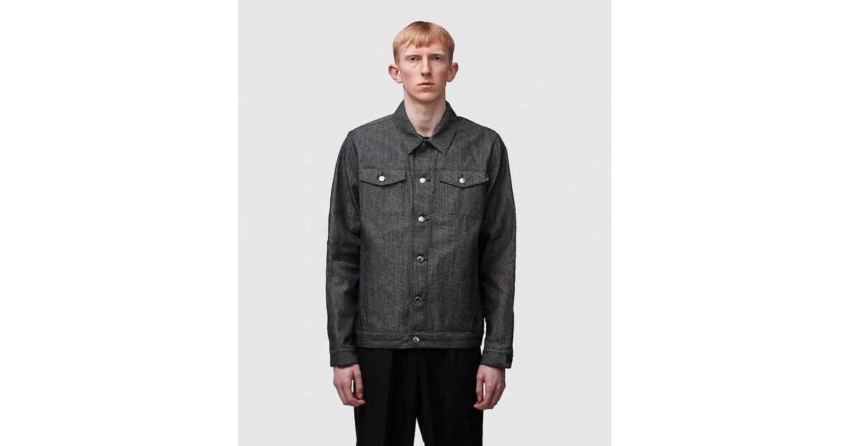 Undercover Cindy Sherman Denim Trucker Jacket in Gray for Undercover Cindy Sherman Denim Trucker Jacket in Gray for