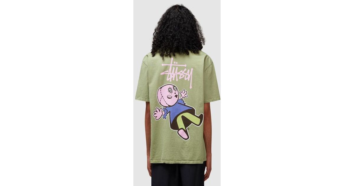 Stussy Dollie Pigmented Dyed T-shirt in Green for Men | Lyst