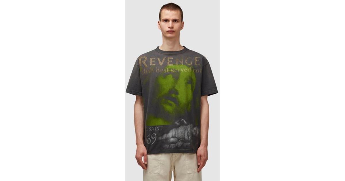 SAINT Mxxxxxx Revenge T-shirt in Green for Men | Lyst