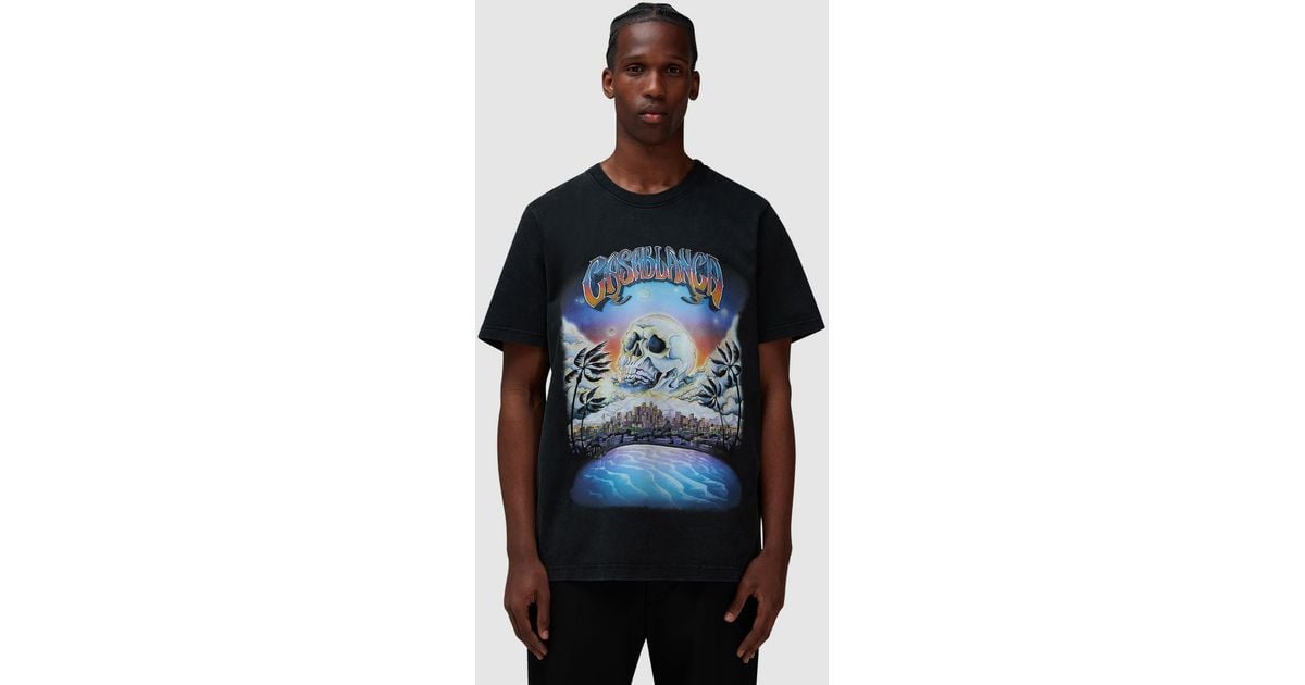 【関送無料】 Casablanca Premonition hotfix printed Tシャツ Casablanca La Premonition Hotfix Printed T-shirt La