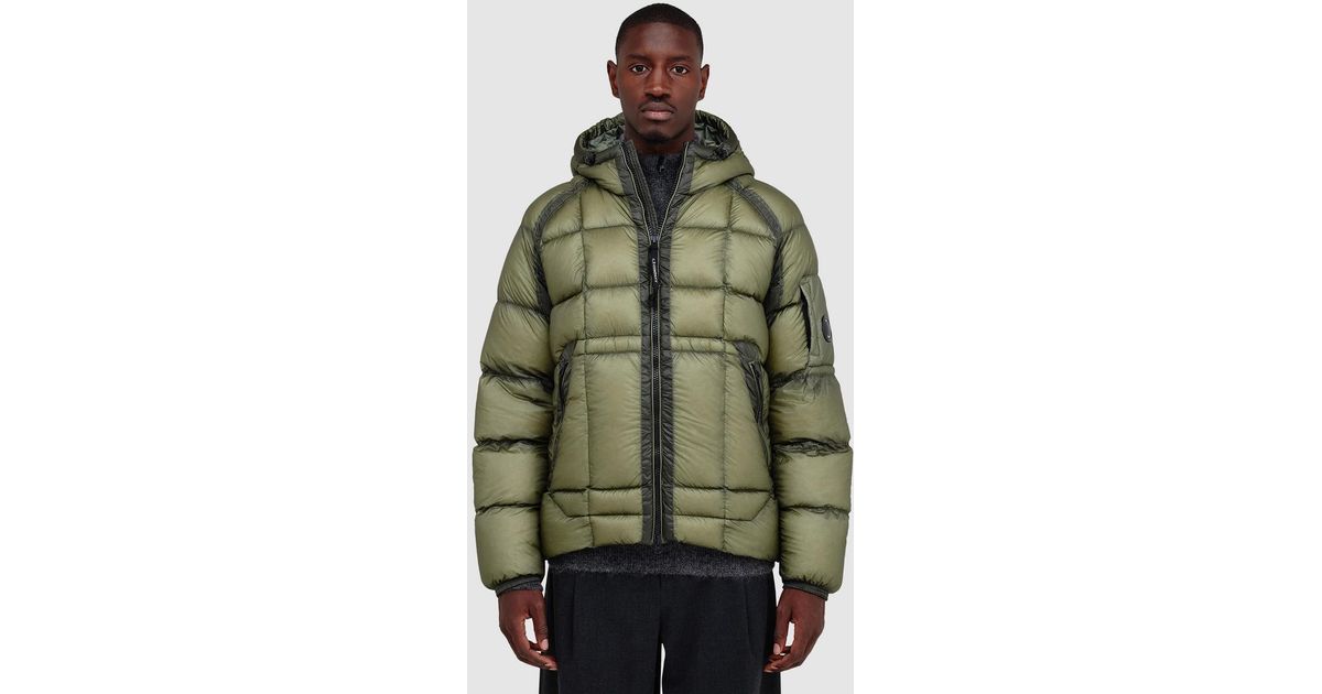 C.P. Company D.D. Shell Goggle Down Jacket (Seagrass in Green for 