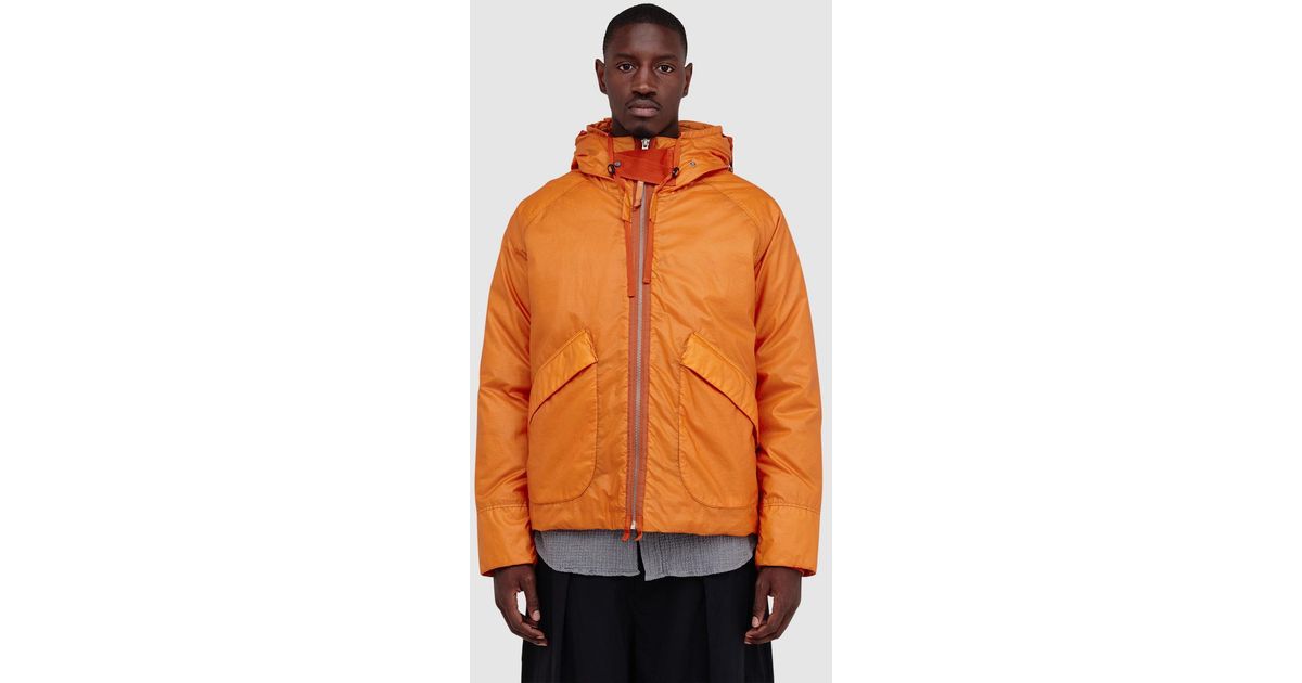 C P Company Opal Ballistic Mille Miglia Goggle Jacket Russet In 