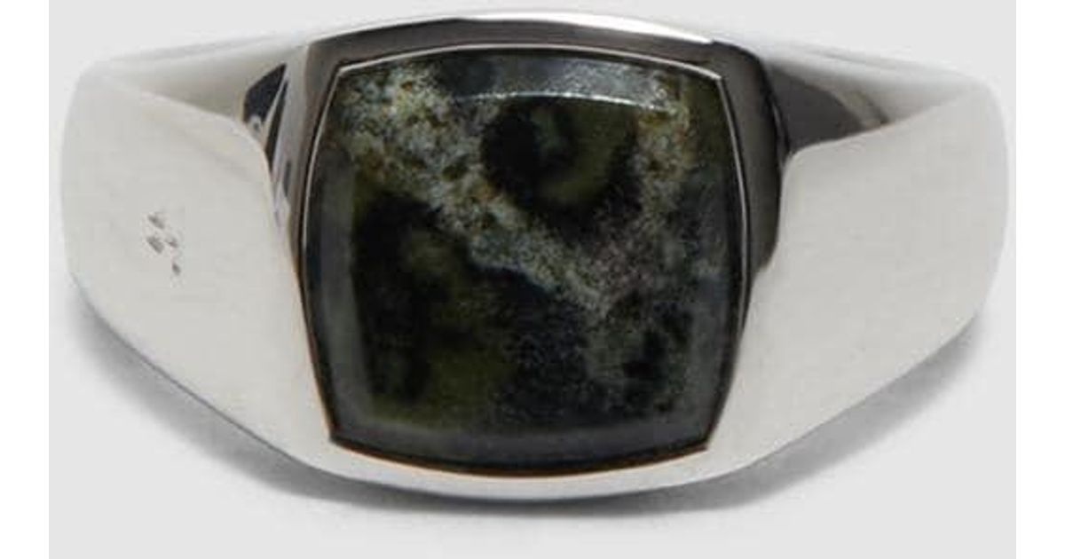 Tom Wood Kambaba Jasper Kay Ring (Kambaba Jasper in Metallic | Lyst