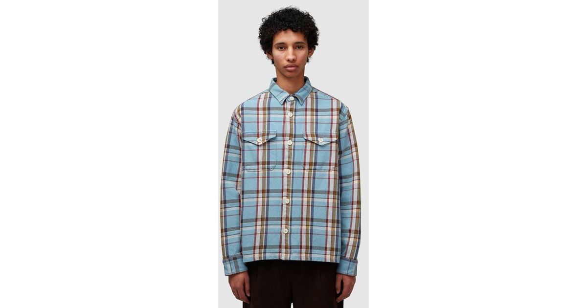 Human Made Check Shirt in Blue for Men | Lyst