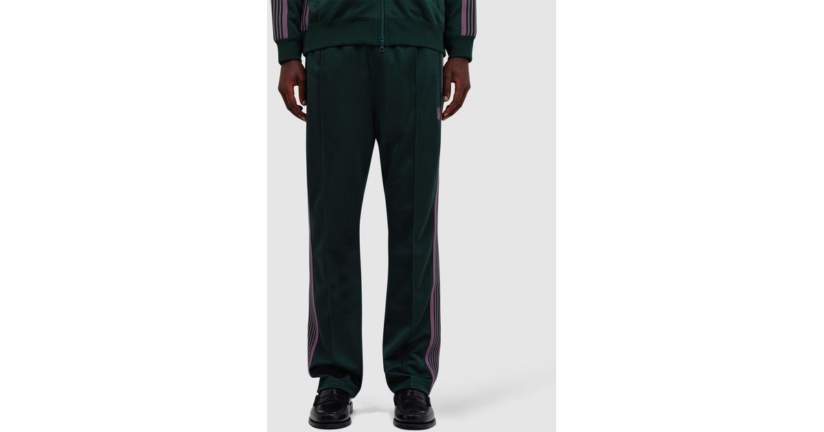 Needles Narrow Track Pant (Poly Smooth in Black for Men | Lyst