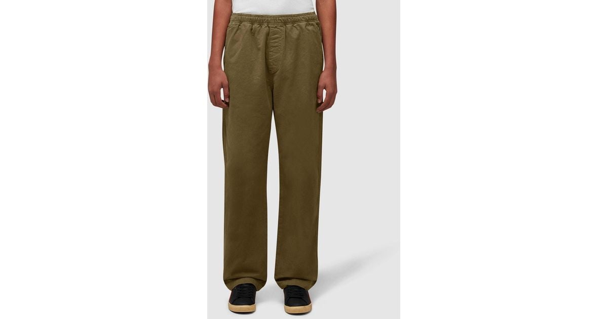 Stussy Brushed Beach Pant in Green for Men | Lyst