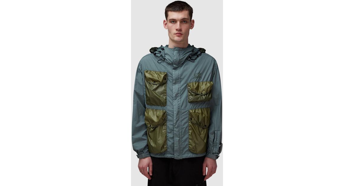 C.P. Company Taylon L Mixed Goggle Jacket in Green for Men