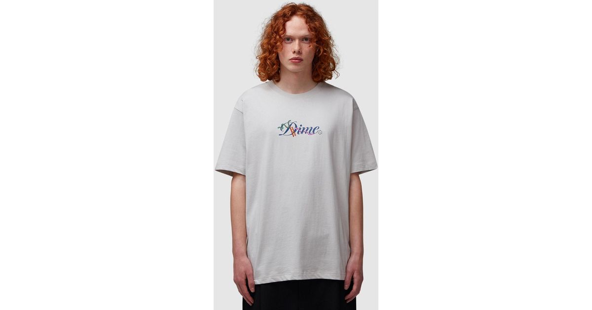 【DIME】CURSIVE SNAKE T-SHIRT / CEMENT Dime Cursive snake t-shirt | CEMENT | SEVENSTORE