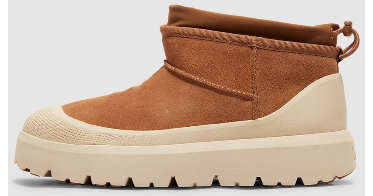 NEW UGG men\'s cl ultra mini weather boot in chestnut/ whitecap UGG Men main image 3