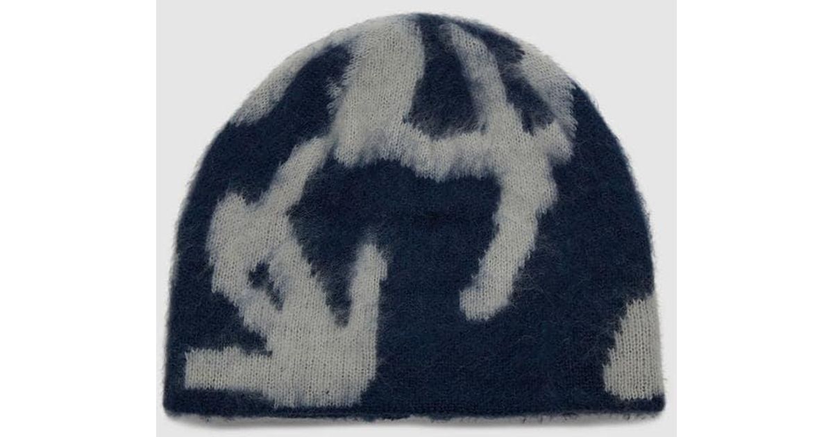 Gramicci Mohair Burly Runningman Beanie (Midnight in Blue | Lyst