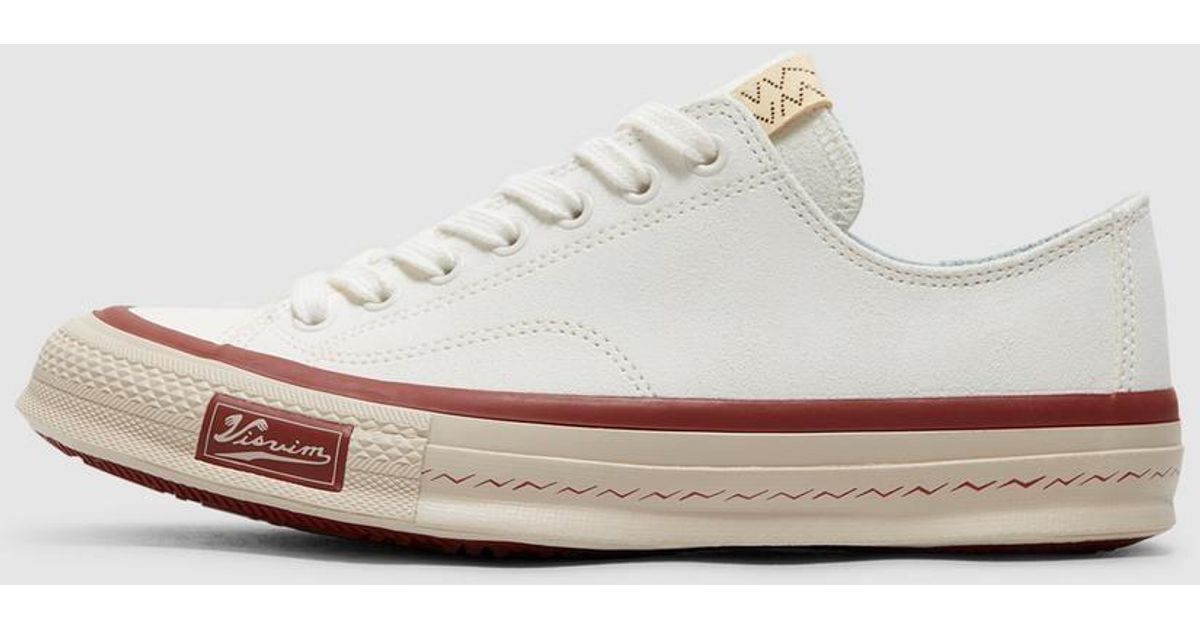 Visvim Skagway Lo Suede Sneaker in White for Men | Lyst UK