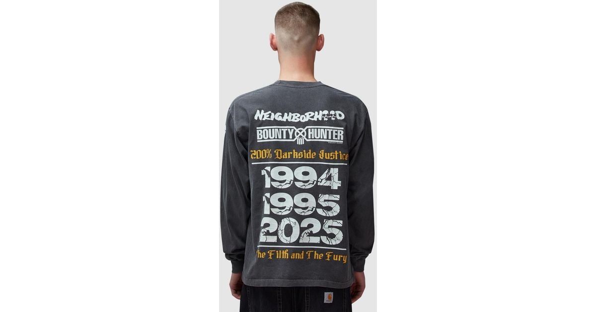 Neighborhood X Bounty Hunter Long Sleeve T-Shirt in Gray for Men
