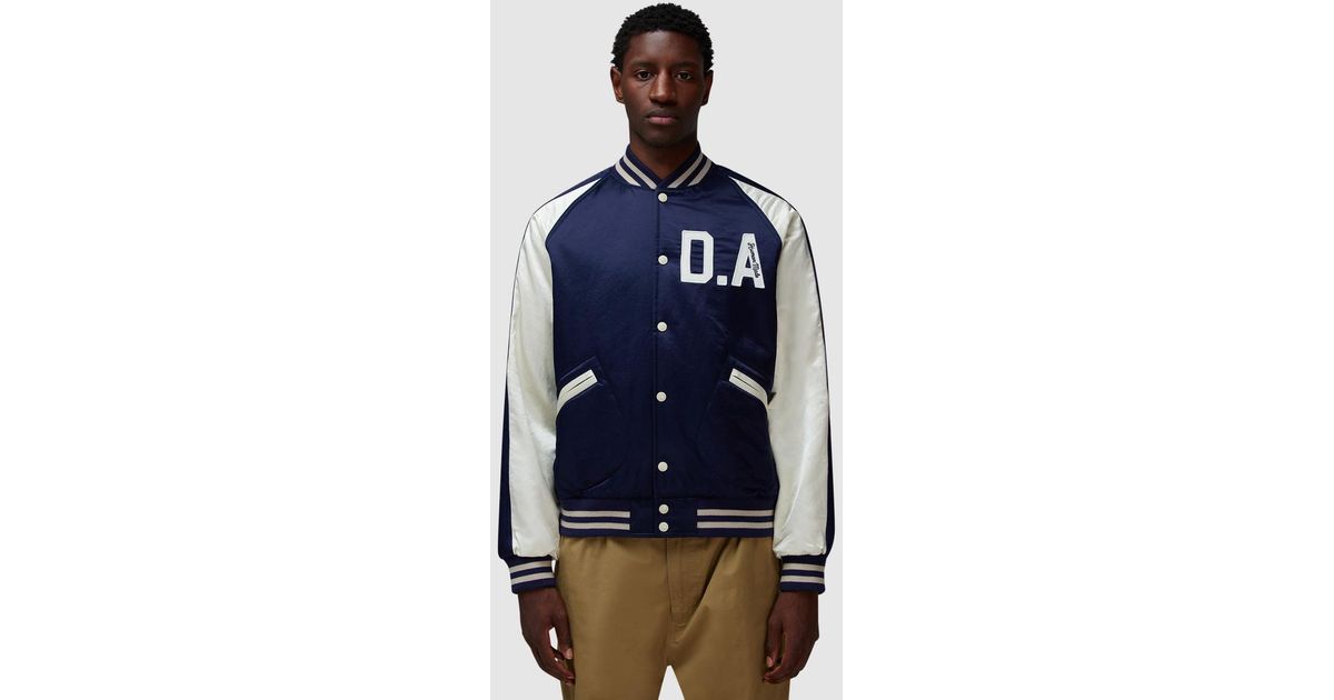 Human Made Satin Stadium Jacket in Blue for Men | Lyst