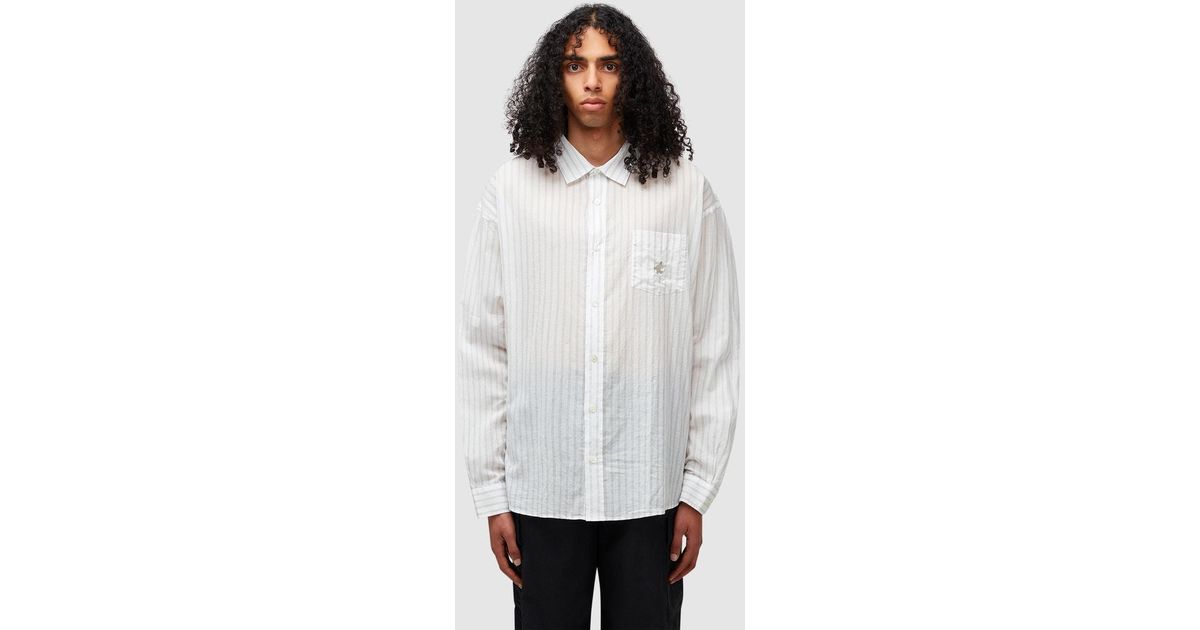 Stussy Lightweight Classic Shirt ( in White for Men | Lyst
