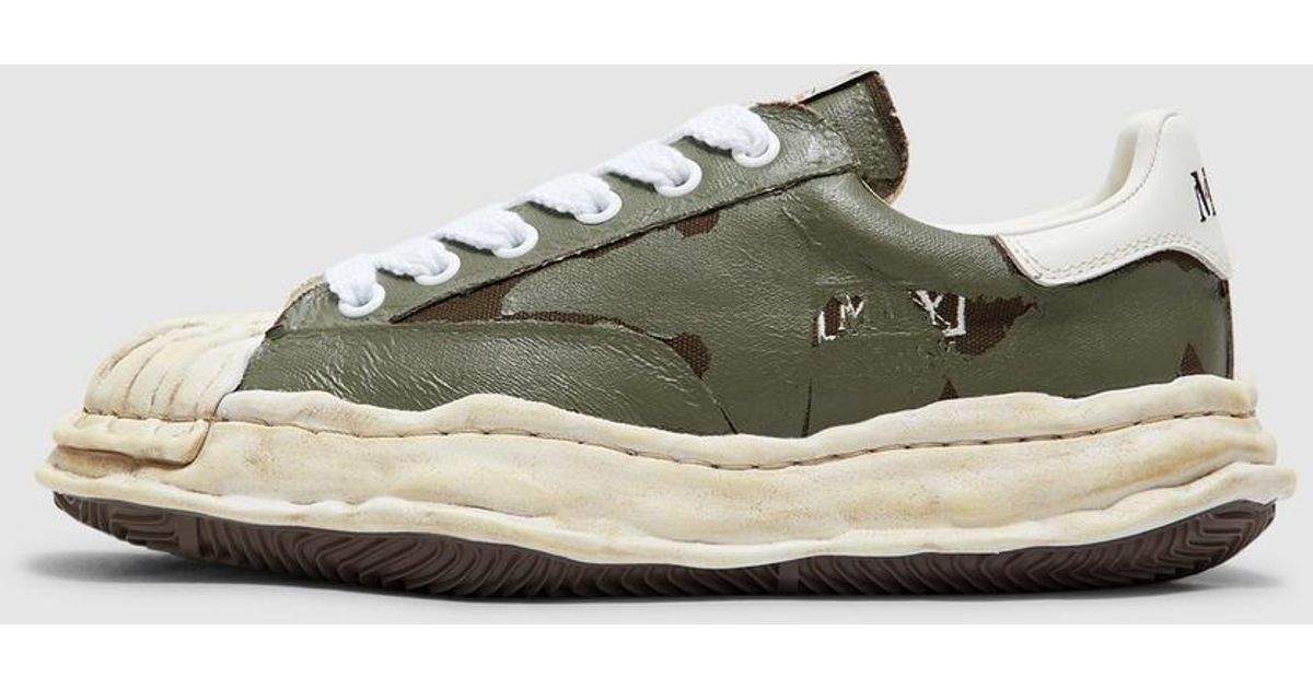 Maison Mihara Yasuhiro Blakey Og Sole Torn Sneaker (Khaki in Green | Lyst