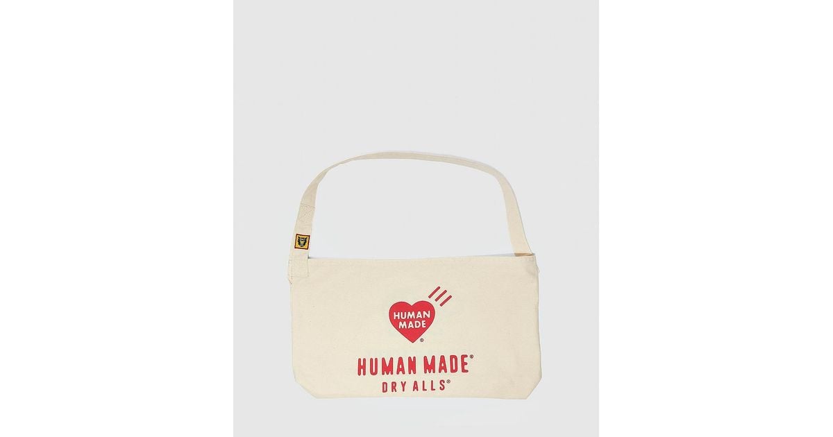 Human Made Men's White Paperboy Bag