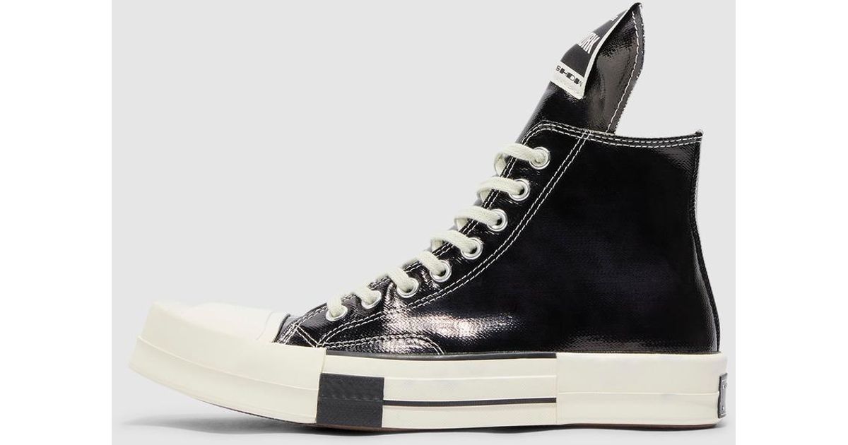 Rick Owens Leather X Converse Turdodrk Hi Sneaker in Black for Men | Lyst Canada