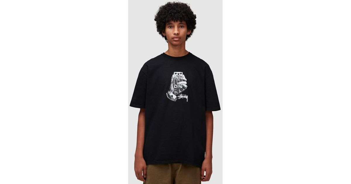 Stussy All Bets Off Pigmented Dyed T-shirt in Black for Men | Lyst